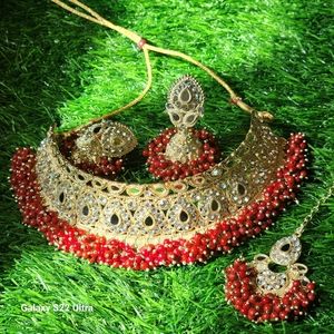 Indian pakistani gajra set choker set for girls women available in multi colors